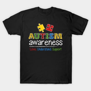 Autism Love Understand Support T-Shirt